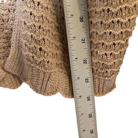 Fatface Womens Open Knitted Sweater Edge-Edge Cardigan Beige Open Front Size 2 - Picture 7 of 12
